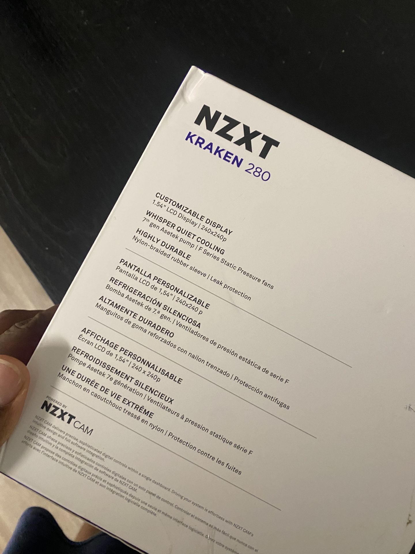 NZXT KRAKEN 280MM Liquid Cooler With LCD display