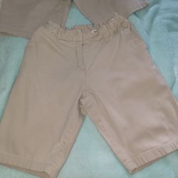 School Uniforms 2 Pair Of Shorts Size Girls 12 And 4 US Polo Shirts In Size Girls 12 All For $25