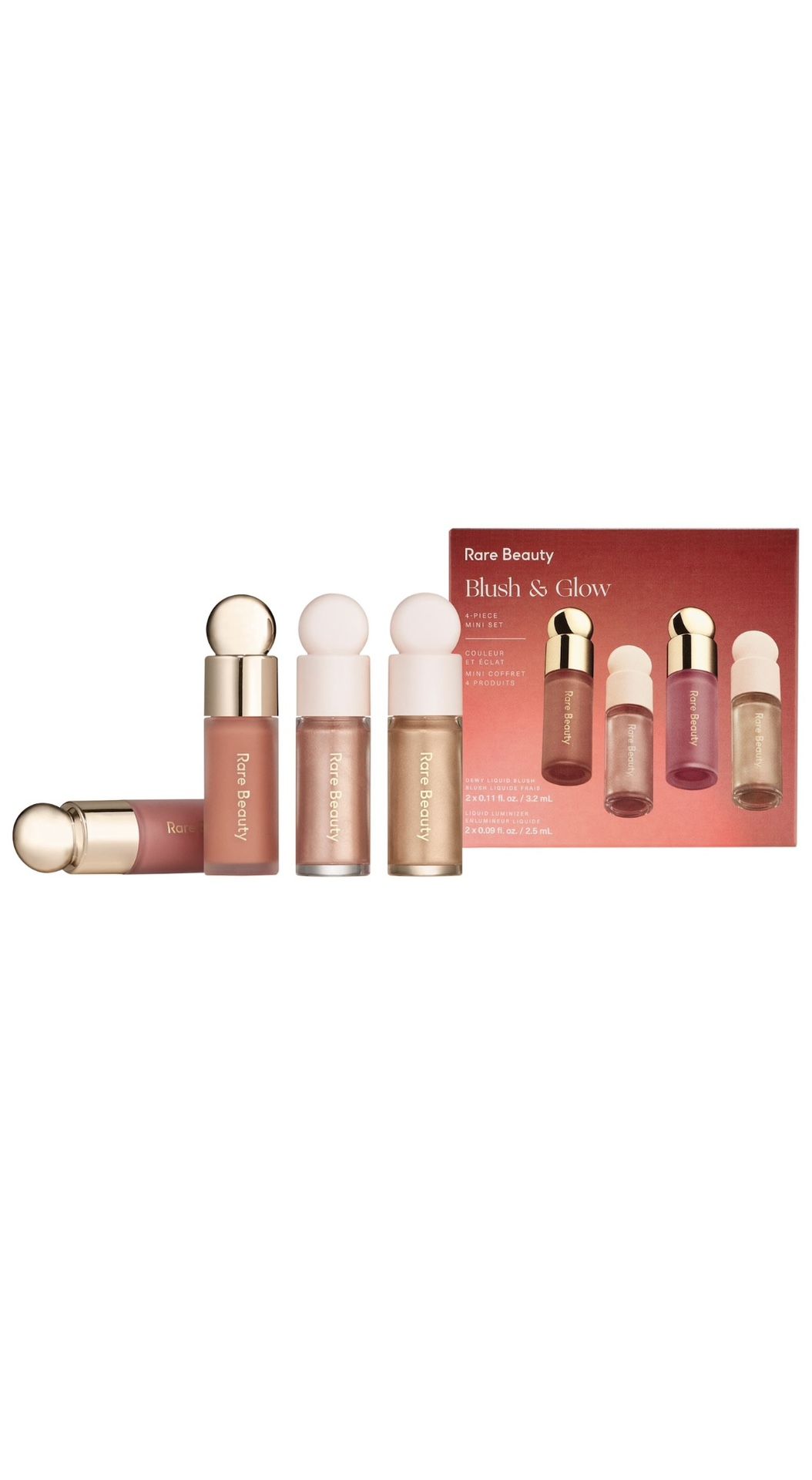 RARE BEAUTY Mini Blush & Glow 4-Piece Set