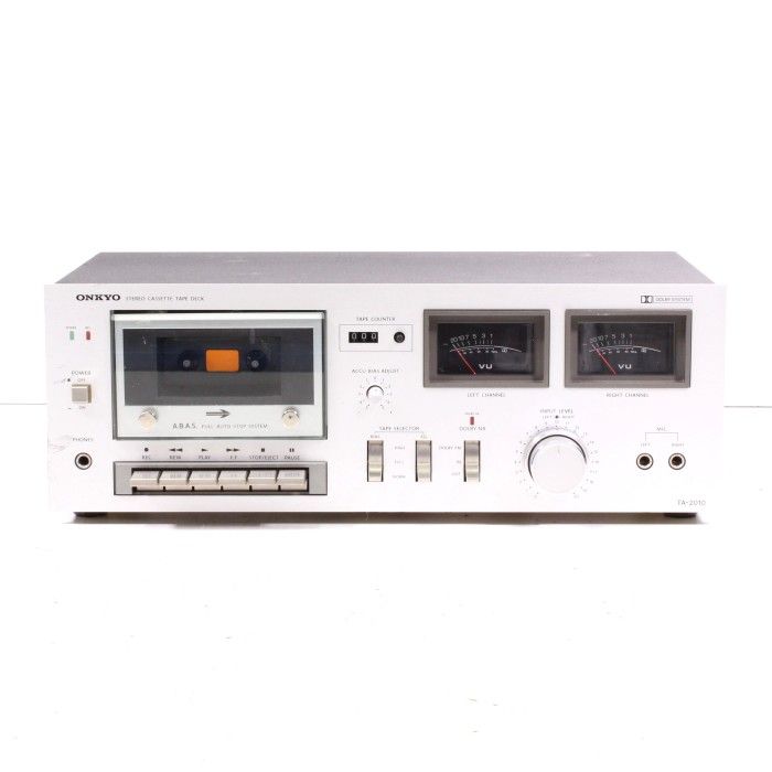Onkyo TA-2010 Vintage Stereo Cassette Tape Deck Silver Face (1980)