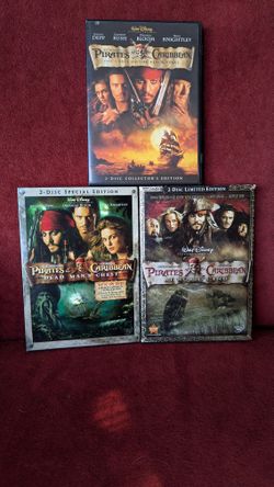 Pirates of the Caribbean 1,2,3 DVD Collection