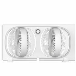 Shinic 3-Speeds Window Fan With 180°+90° Rotatable Fans, Manual Reversible, Vertical Window Fan With Rigid & Accordion Expanders, Width Adjustable (21