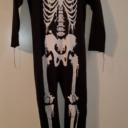 Skeleton Halloween Costume Size 4-6t $12