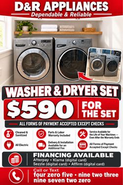 Washer and Dryer
