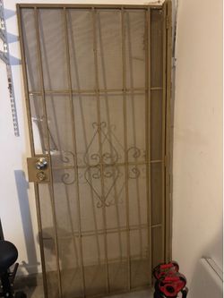 Burglar bar door