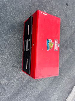 For all Red Plastic Tool Box with Latch