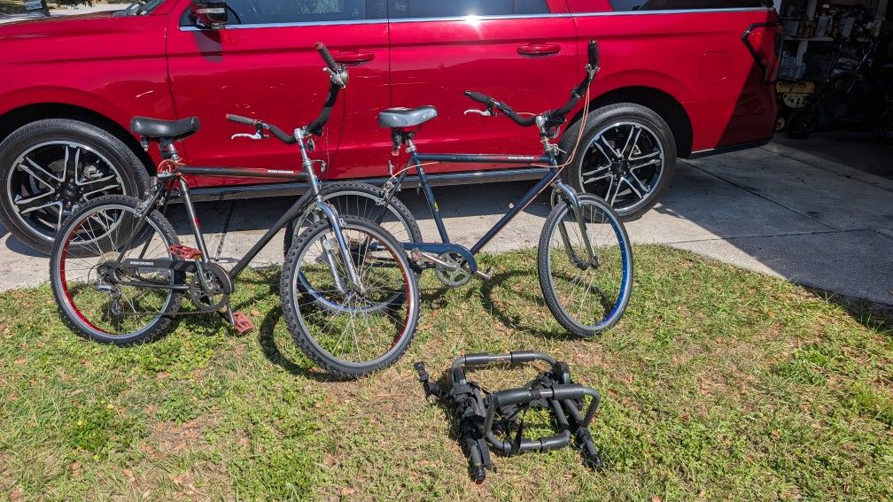 Two Bikes With Bike Carrier $75