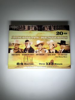 AMERICAN WESTERNS 20 DVD 84 MOVIES NEW COMPLETE IN BOX!