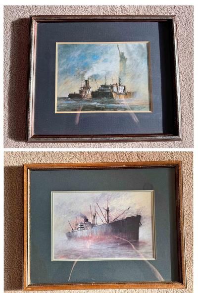 RARE VTG. "STATUE OF LIBERTY" & "LIBERTY BOAT" BY JOHN KELLEY FINE ART - $20 EACH