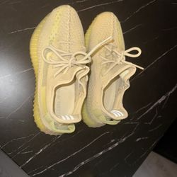 yellow Adidas yezzy