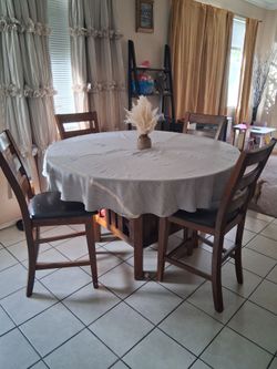 Solid wood dining table