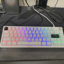 Mini Size Red Switch Mechanical Keyboard With Volume Control And Rgb
