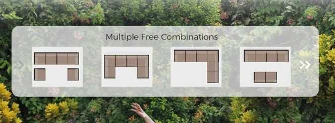 15pc Patio Furniture Cushion Covers And Umbrella Fabric Replacement Navy Blue