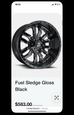 Fuel Sledge Rim and Tire
