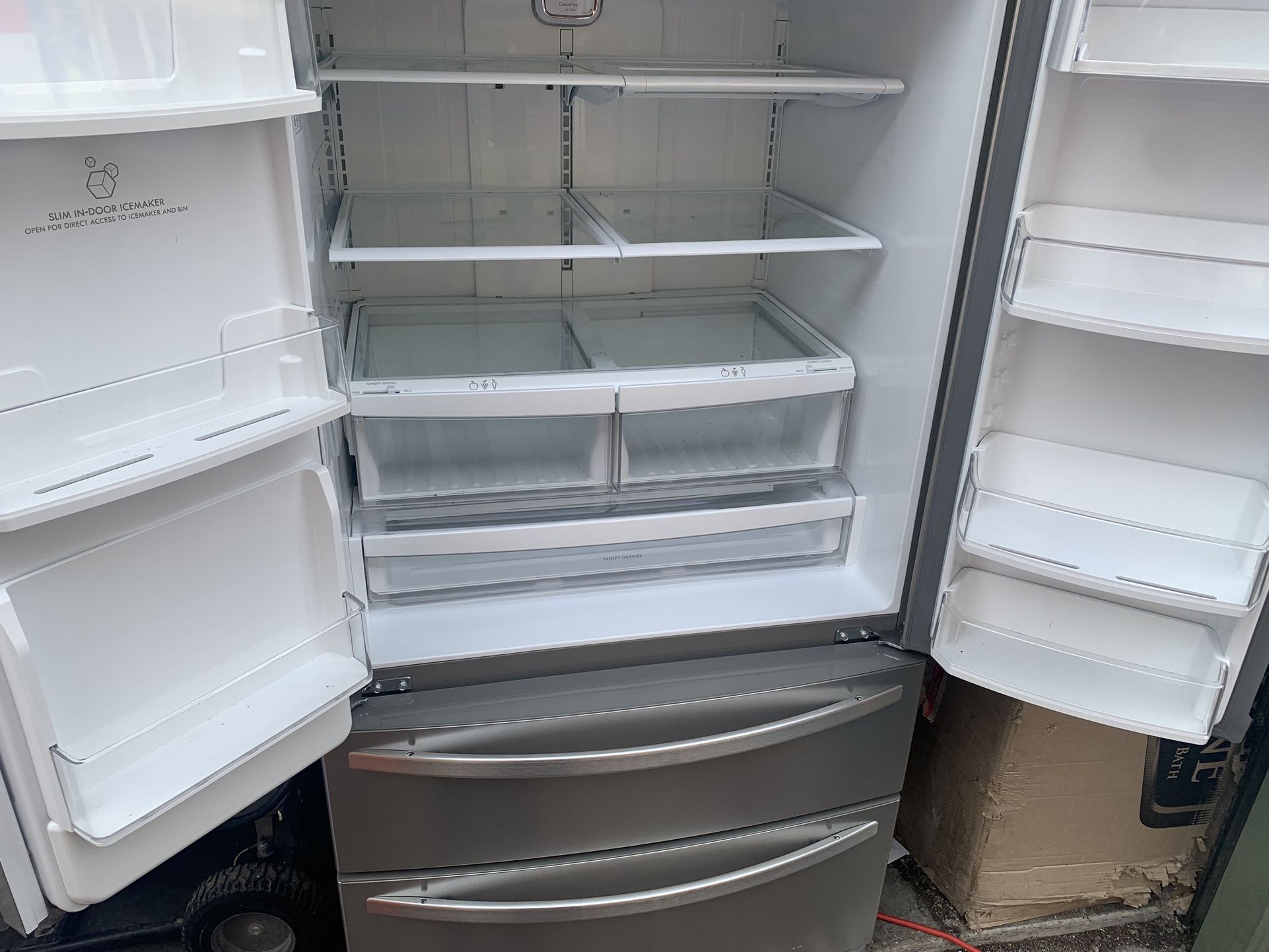 4 Door Kenmore Stainless Steel Frenchdoor Refrigerator With Water And Ice