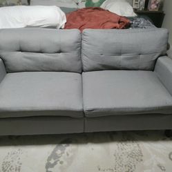 Grey Loveseat 