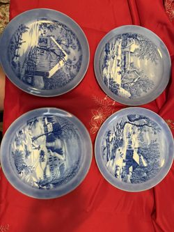 Currier And Ives Winter  Collectible Plates