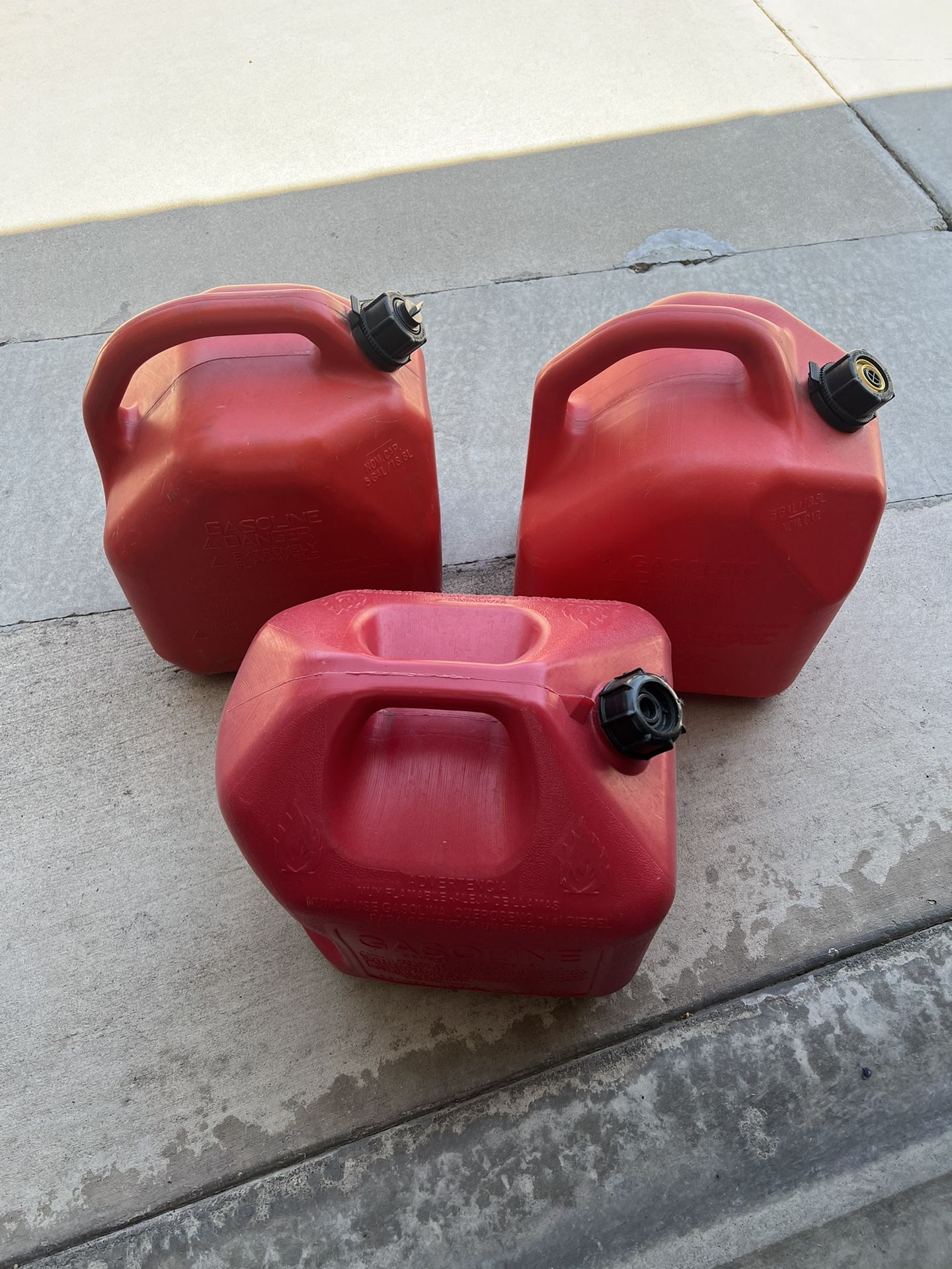 GASOLINE CONTAINERS $10 Each