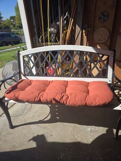 Rod Iron Bench Refurbished, See All Pics