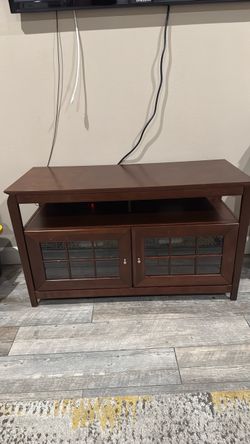 TechCraft TV Console / Media Cabinet with Glass Doors