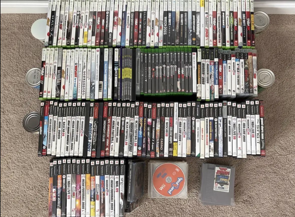 Lot of 196 Video Games All Platforms