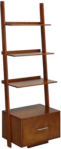 Spacious Tiers Organizer with Drawer, Cherry