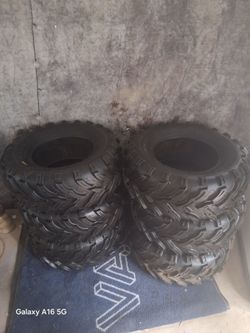 6 ATV tires.  Ready for pick up. Brand New