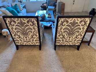 Pair of Upholstered Accent Chairs