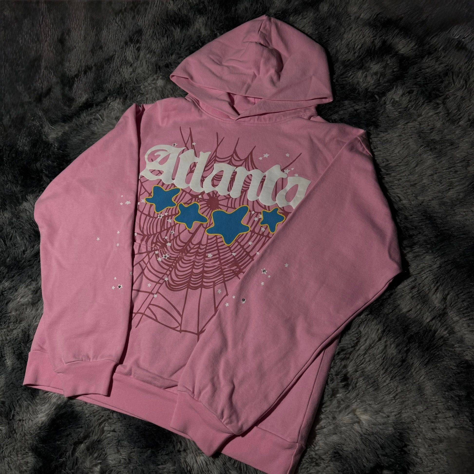 Pink atlanta sp5der hoodie
