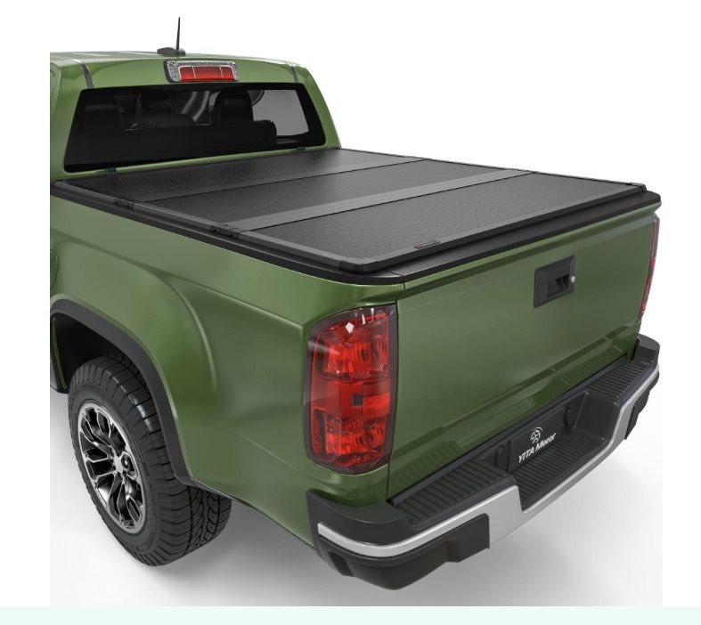 YITAMOTOR FRP Hard Tri-Fold Truck Bed Tonneau Cover Compatible With 2015-2026 Chevy Colorado/GMC Canyon 5.2 Ft Bed