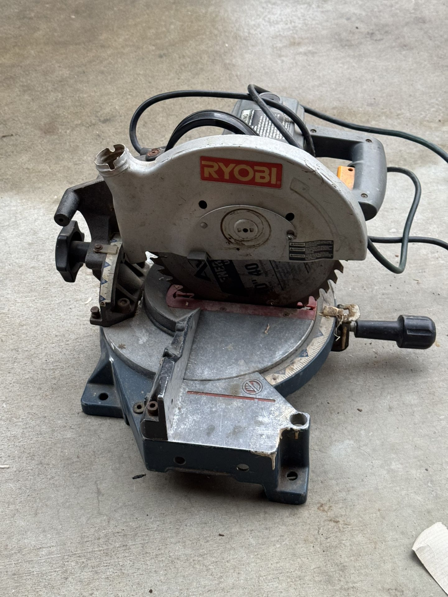 ryobi miter saw 10 inch Plug In