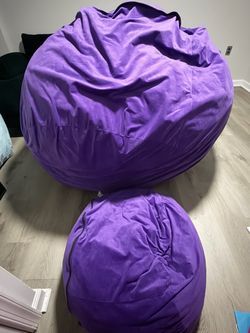 Oversized Purple Bean Bags