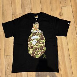 black camo bape shirt 