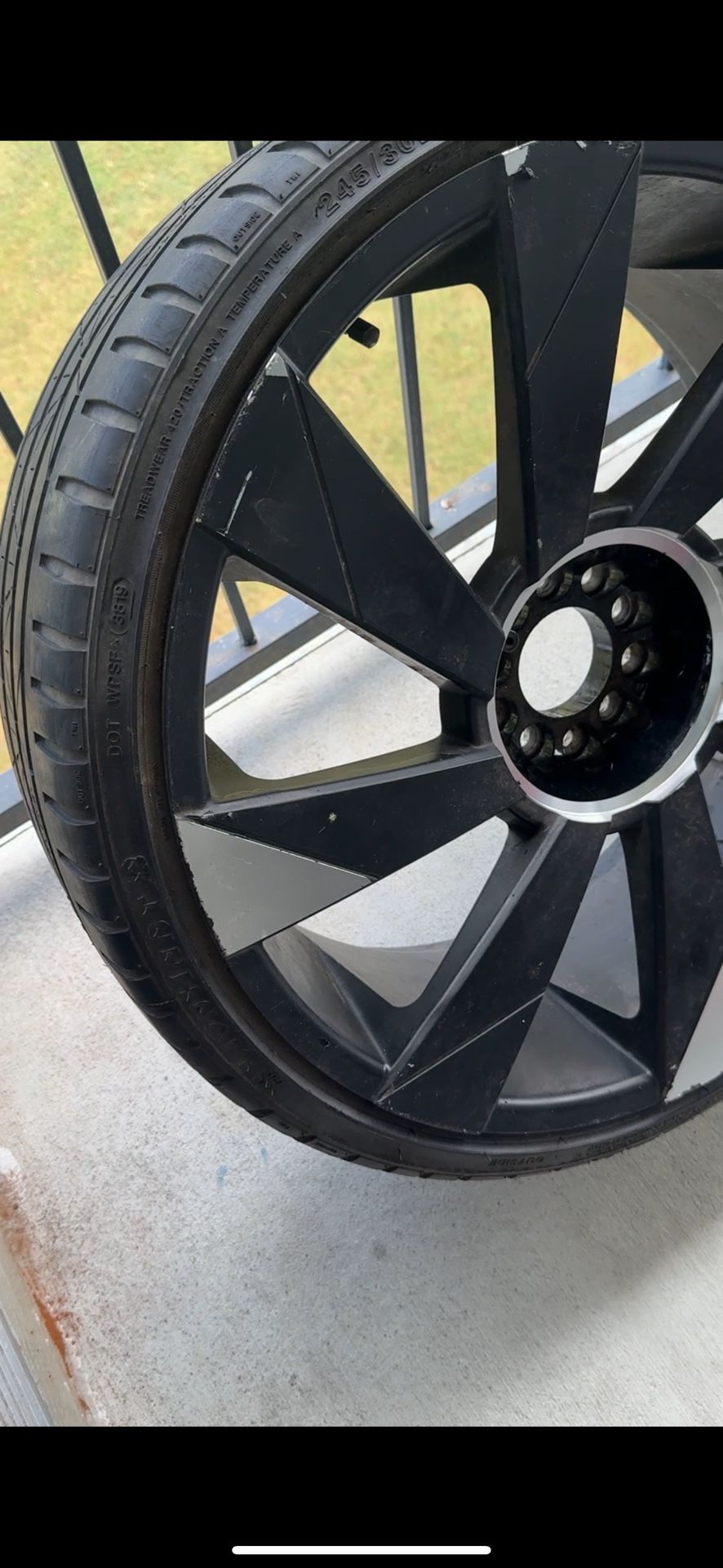 22" STRADA WHEELS MOTO GLOSS BLACK MACHINED RIMS