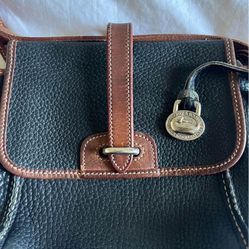 small, Black And Brown Leather, Dooney, And Bourke