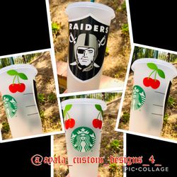 Raiders Starbucks cold cup
