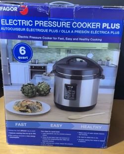 Fagor Electric Pressure Cooker Plus 6 Quart