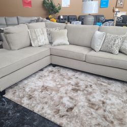 Ashley Top Of The Line Sectional With Accent Pillows