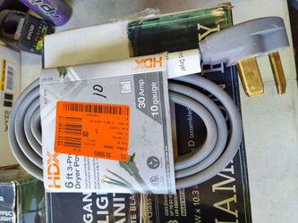 Hdx 6 foot 30 amp range power cord