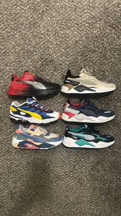 $40 each | Size 10 Men’s puma collection Mercedes Benz x Ferrari x bmw