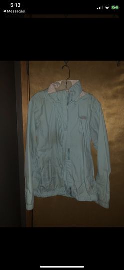 Women’s large North Face windbreaker (teal)