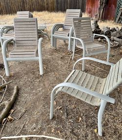 12 Patio Chairs and 3 Patio Lounge Chairs