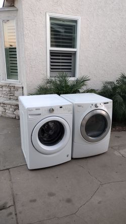 Washer and gas dryer