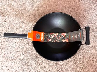 New IMUSA 14” Wok (34 cm) – Carbon Steel Stir Fry Pan