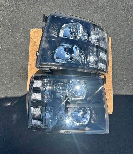 07-13 Chevy Silverado Headlights Faros Calaveras Micas Luces