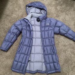 Girls North face Long Parka