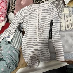 Garage Brand Stripped Onesie Pj