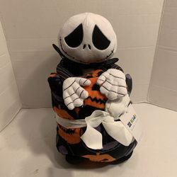 New Jack Skellington set: Plush & Blanket Throw kids Disney Gift Stuffed Buddy 