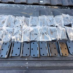 Black 3" Door Hinges (29 total) New Unused