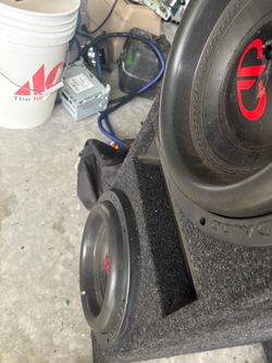 Two 10 inch sub